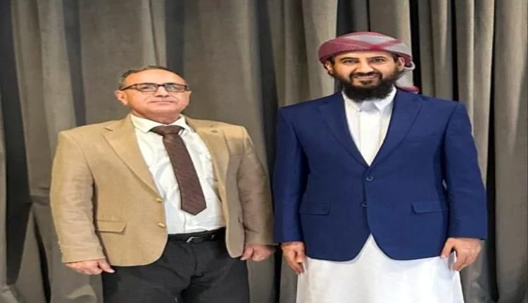 المحرمي يناقش مع رئيس جامعة عدن تحديات التعليم العالي وسبل الارتقاء بالبحث العلمي