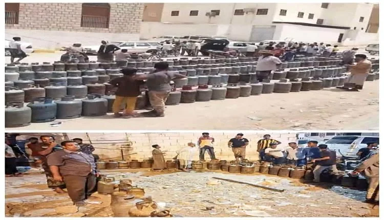 شلل في حركة النقل بـ عدن ولحج إثر أزمة حادة في الغاز والوقود