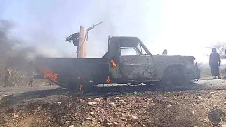 انسحاب وحدات من اللواء الثالث دعم وإسناد من جبهة المضاربة بلحج عقب انفجار آلية عسكرية